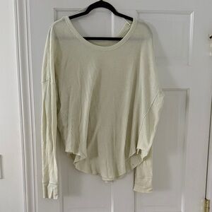 We The Free Cream Long Sleeve Top